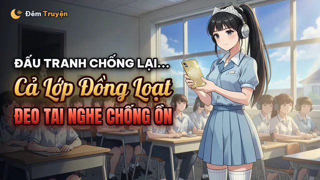 Ảnh bìa truyện audio Cả Lớp Đồng Loạt Đeo Tai Nghe Chống Ồn