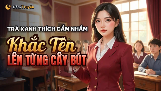Ảnh bìa truyện audio Cả Lớp Khắc Tên Lên Từng Cây Bút
