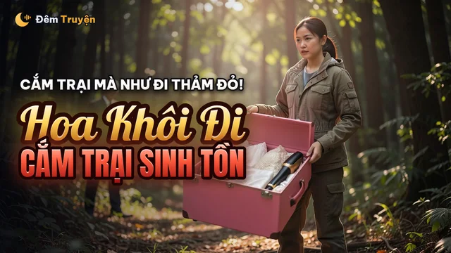 Ảnh bìa truyện audio Hoa Khôi Mang Máy Uốn Tóc Đi Cắm Trại Sinh Tồn